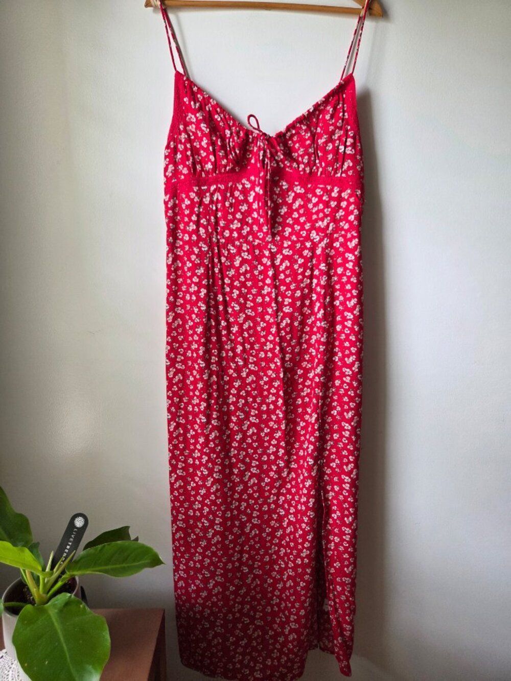NWOT TAG AEROPOSTALE SOFT DITSY FLORAL MILKMAID STYLE MAXI DRESS XL
